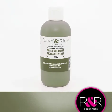 Coloured Cocoa Butter; Green Moldavite